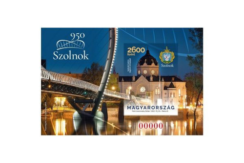 2025. 950 éves Szolnok - vágott bélyegblokk